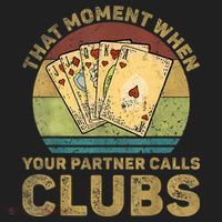 The Moment When Your Partner Call Clubs Euchre Card Game Beanie thumb 2