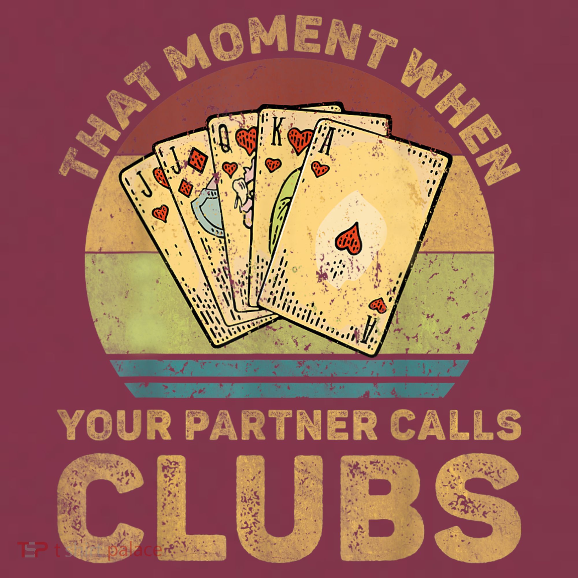 The Moment When Your Partner Call Clubs Euchre Card Game 16oz Travel Tumbler