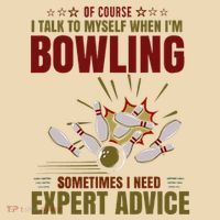 Talk Myself When Bowling Need Expert Advice Ten Pin Bowling Tote Bag thumb 4