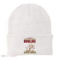 Talk Myself When Bowling Need Expert Advice Ten Pin Bowling Beanie thumb 0