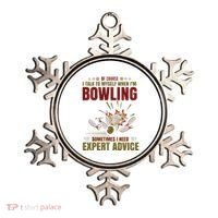 Talk Myself When Bowling Need Expert Advice Ten Pin Bowling Ornament thumb 0