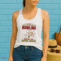 Talk Myself When Bowling Need Expert Advice Ten Pin Bowling Women's Tank Top thumb 2