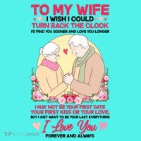 To My Wife I Wish I Could Turn Back The Clock Mousepad thumb 1