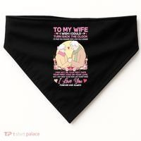 To My Wife I Wish I Could Turn Back The Clock USA-Made Doggie Bandana thumb 0