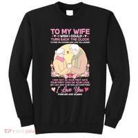 To My Wife I Wish I Could Turn Back The Clock Sweatshirt thumb 0