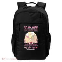 To My Wife I Wish I Could Turn Back The Clock Backpack thumb 0