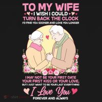 To My Wife I Wish I Could Turn Back The Clock Women's Hoodie thumb 2