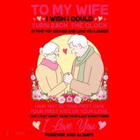 To My Wife I Wish I Could Turn Back The Clock Santa Hat thumb 1