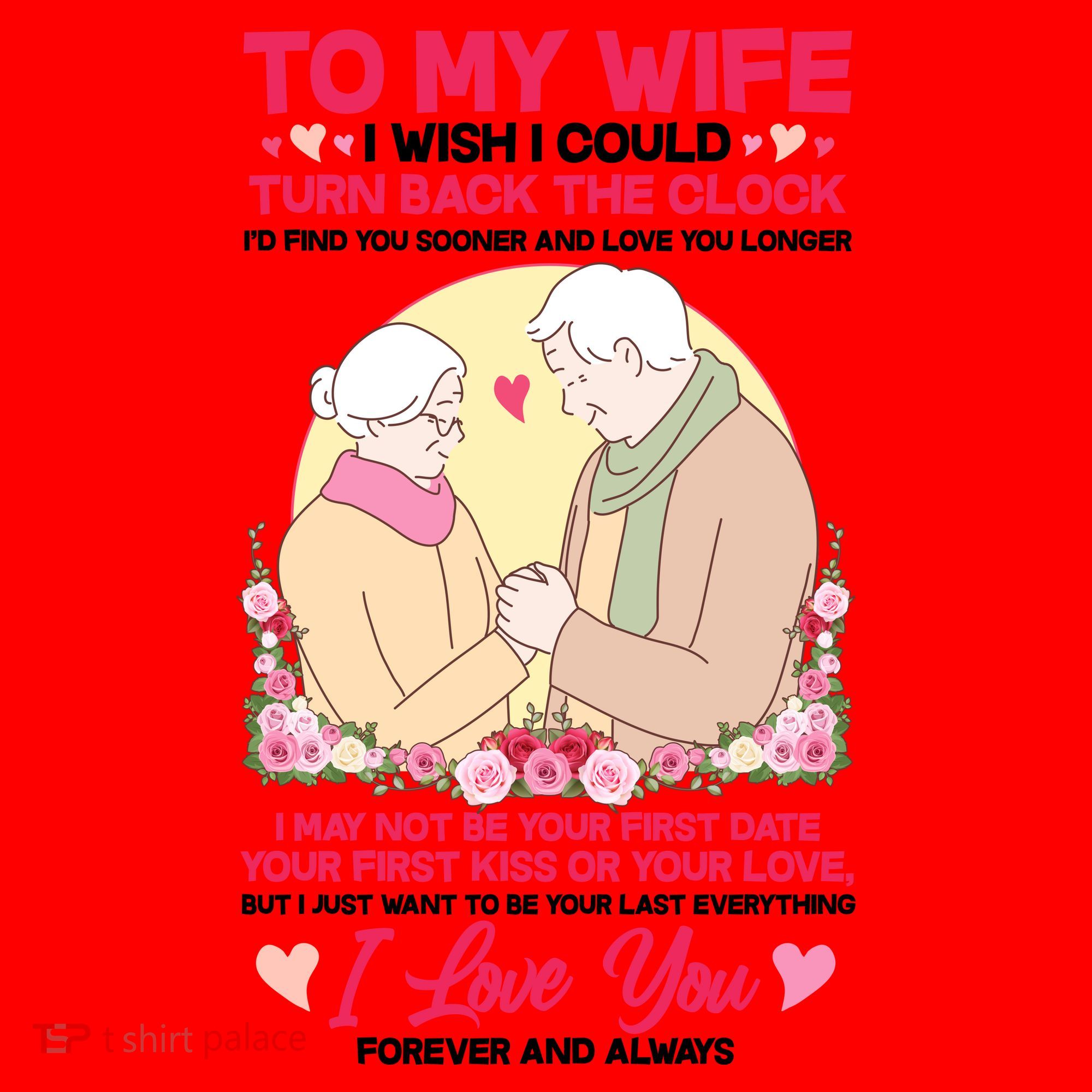 To My Wife I Wish I Could Turn Back The Clock Santa Hat