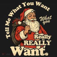Tell Me What You Want Funny Christas Santa Retro Women's Tank Top thumb 5