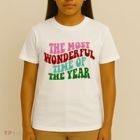The Most Wonderful Time Of The Year Holiday Groovy T-Shirt thumb 4