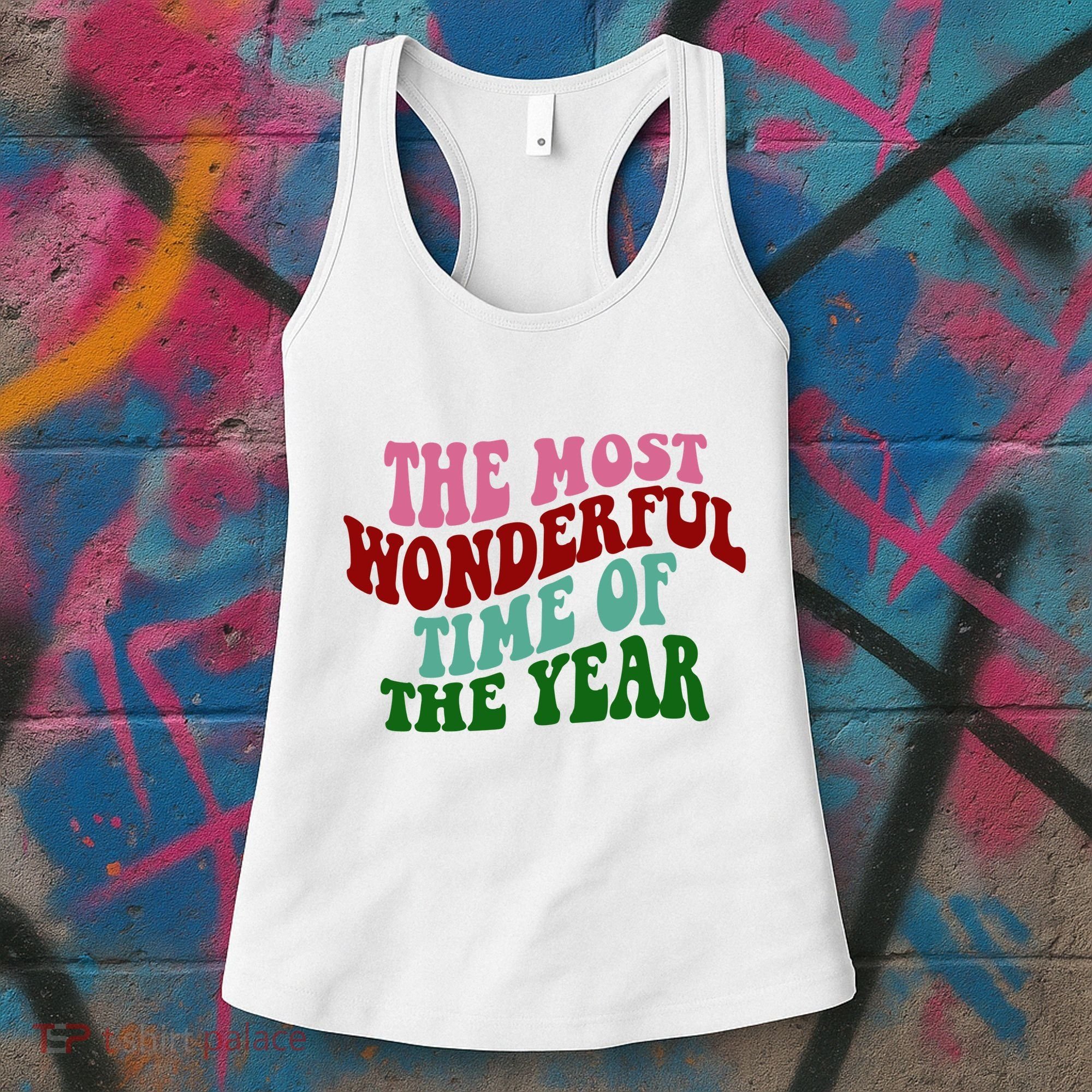 The Most Wonderful Time Of The Year Holiday Groovy Women's Tank Top