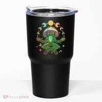 Trippy Meditating Yoga Mushroom Frog Toad Tumbler thumb 0
