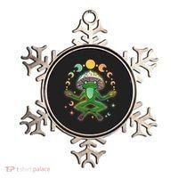 Trippy Meditating Yoga Mushroom Frog Toad Ornament thumb 0