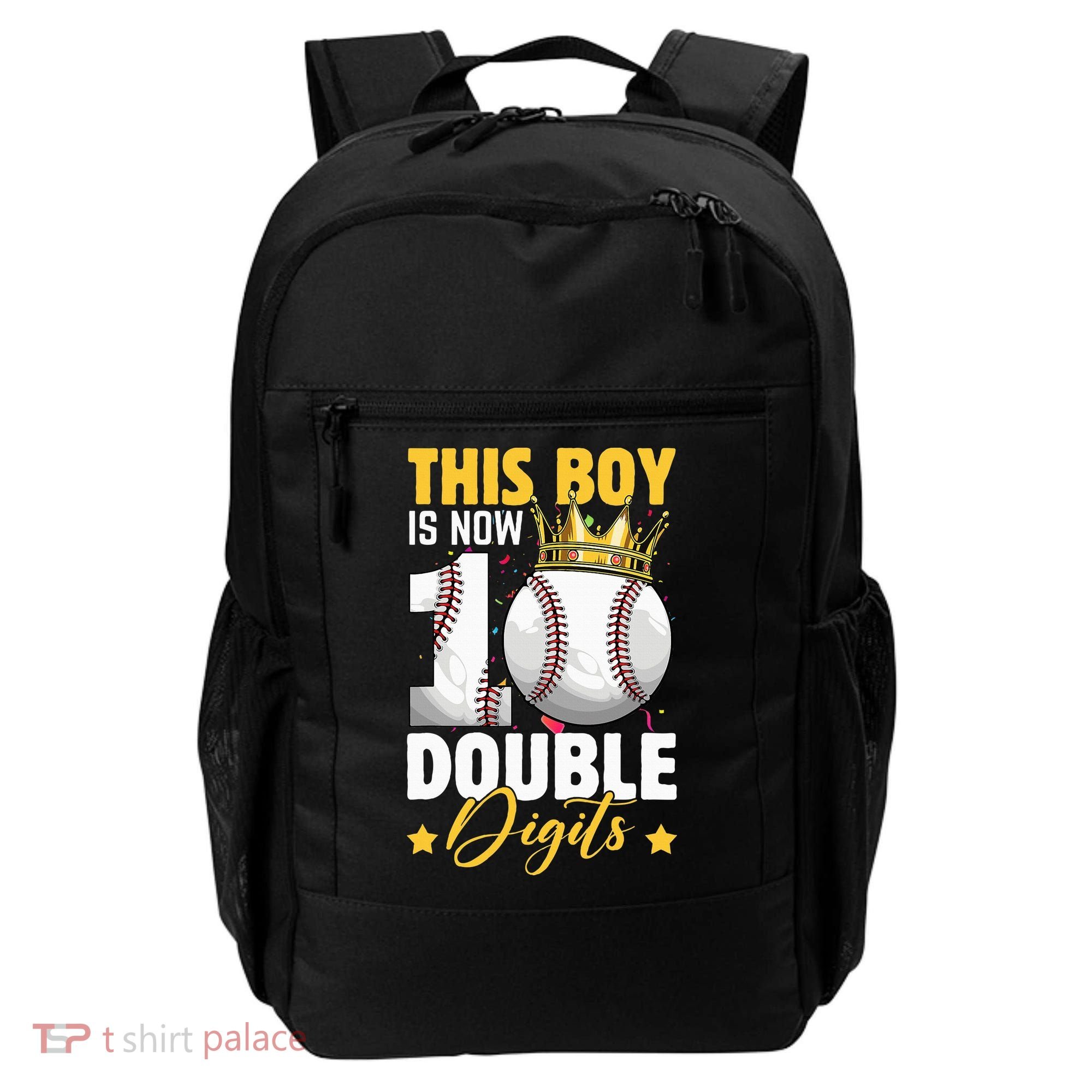 This Now 10 Double Digits Baseball 10 Years Old Birthday Backpack