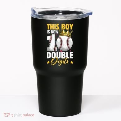 This Now 10 Double Digits Baseball 10 Years Old Birthday Tumbler