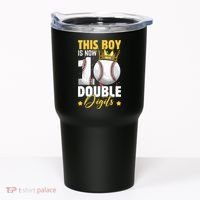 This Now 10 Double Digits Baseball 10 Years Old Birthday Tumbler thumb 0