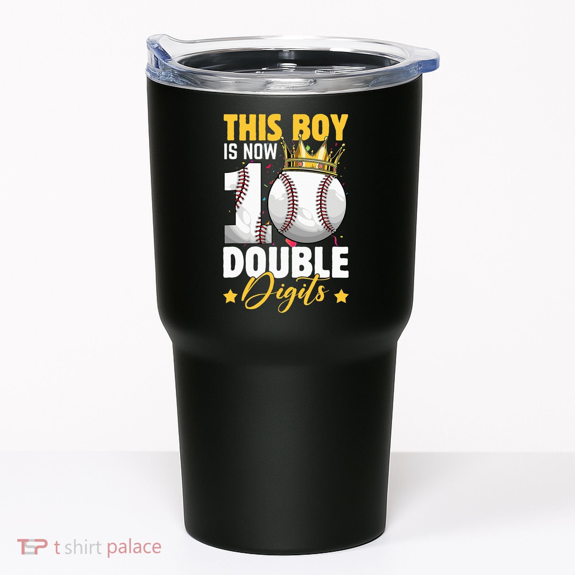 This Now 10 Double Digits Baseball 10 Years Old Birthday Tumbler