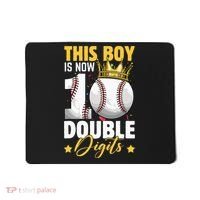 This Now 10 Double Digits Baseball 10 Years Old Birthday Mousepad thumb 0