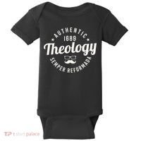 Theology Nerd 1689 Reformed Christian Seminary Funny Baby Bodysuit thumb 0