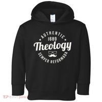 Theology Nerd 1689 Reformed Christian Seminary Funny Toddler Hoodie thumb 0