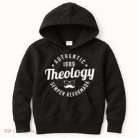 Theology Nerd 1689 Reformed Christian Seminary Funny Kids Hoodie thumb 0
