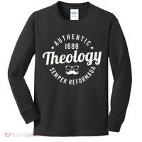 Theology Nerd 1689 Reformed Christian Seminary Funny Kids Long Sleeve Shirt thumb 0