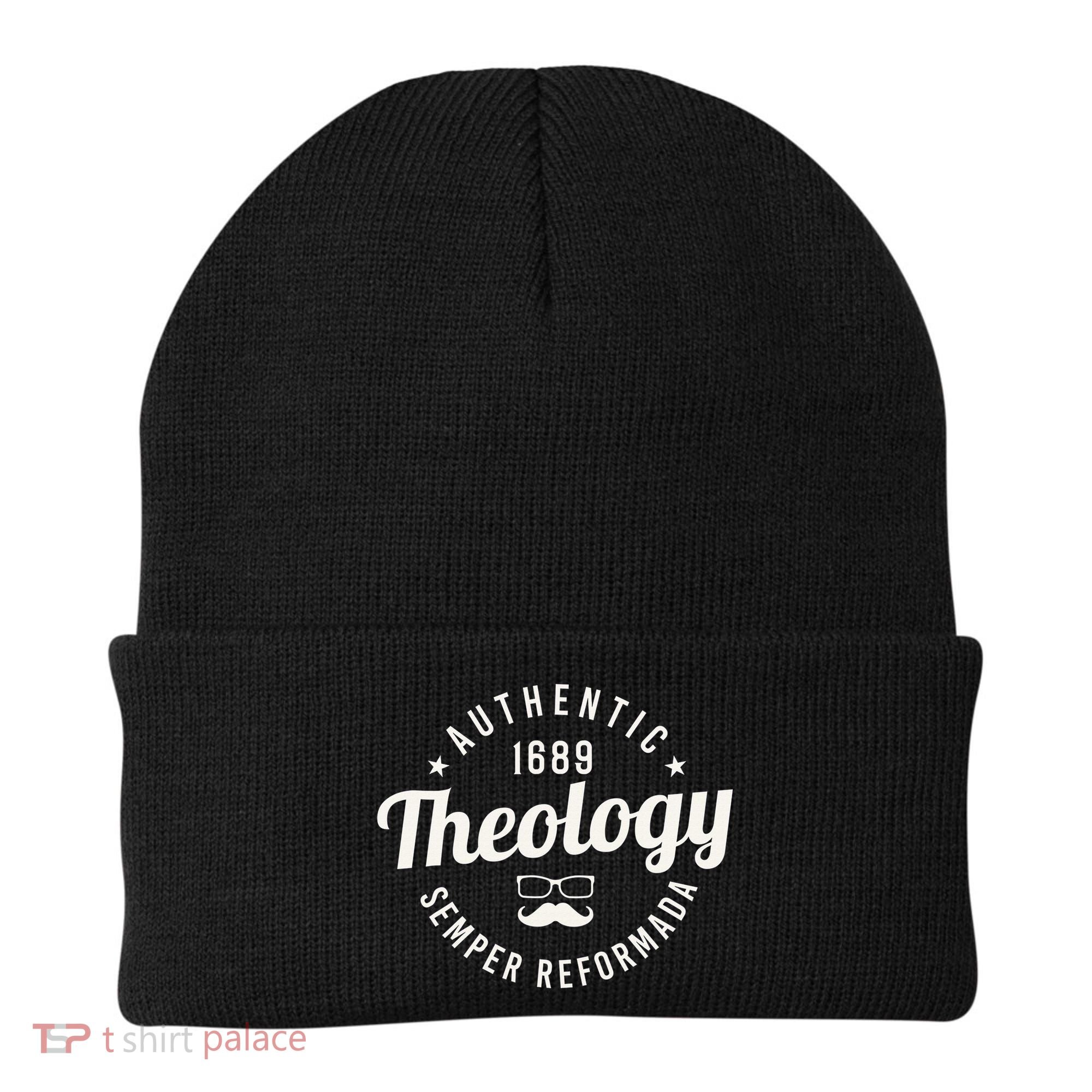 Theology Nerd 1689 Reformed Christian Seminary  Beanie