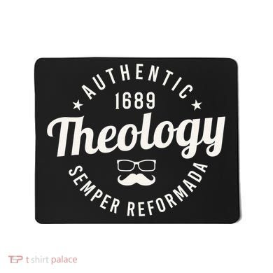 Theology Nerd 1689 Reformed Christian Seminary  Mousepad