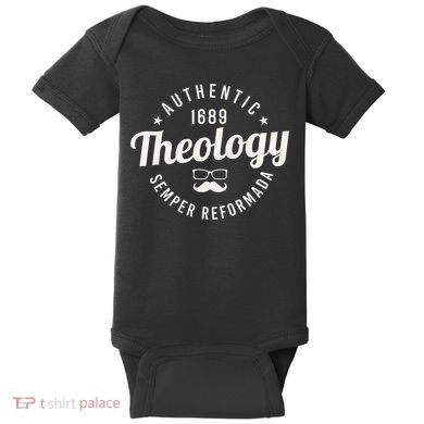Theology Nerd 1689 Reformed Christian Seminary  Baby Bodysuit