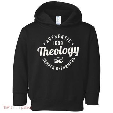 Theology Nerd 1689 Reformed Christian Seminary  Toddler Hoodie
