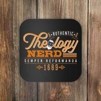 Theology Nerd 1689 Reformed Christian Seminary Coaster thumb 0