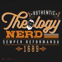 Theology Nerd 1689 Reformed Christian Seminary Polo thumb 3