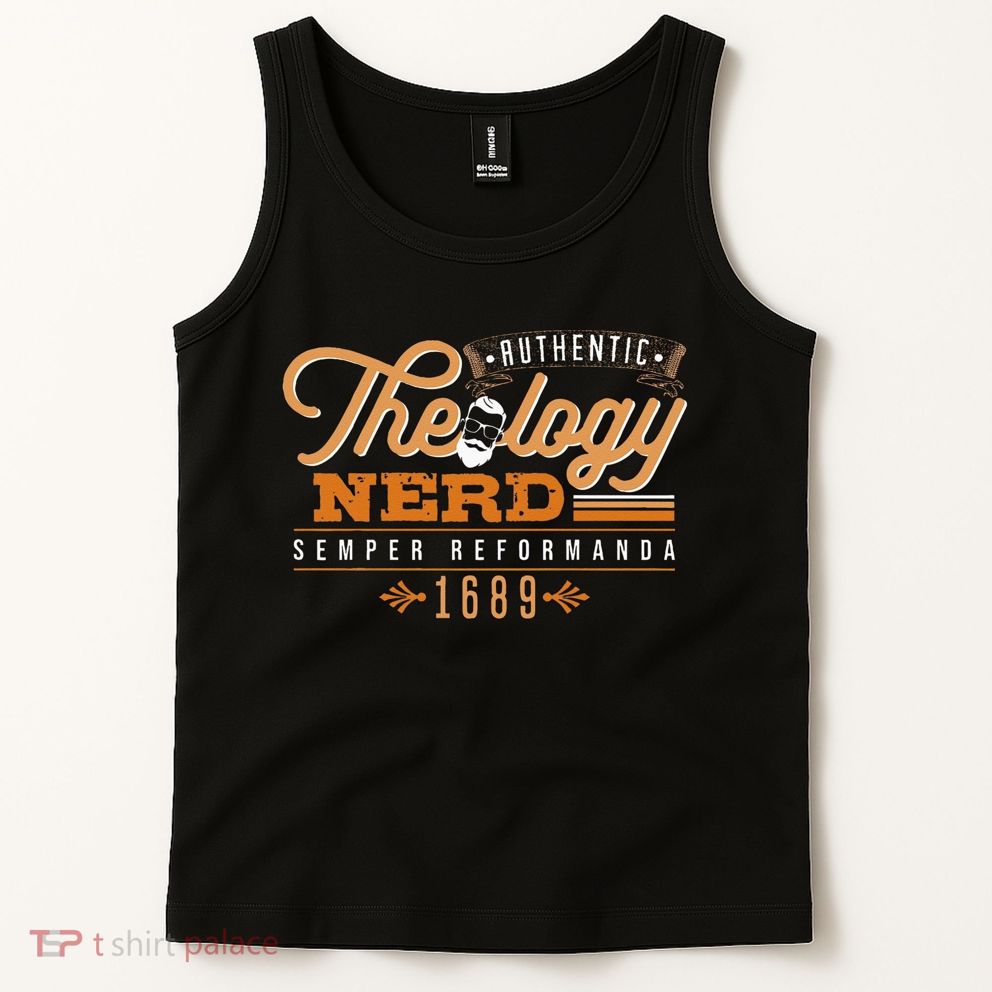 Theology Nerd 1689 Reformed Christian Seminary Tank Top