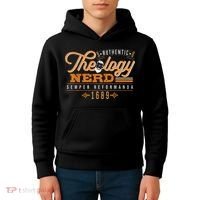Theology Nerd 1689 Reformed Christian Seminary Kids Hoodie thumb 4