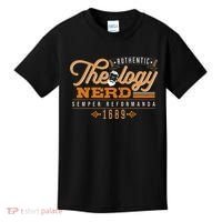 Theology Nerd 1689 Reformed Christian Seminary Kids T-Shirt thumb 0