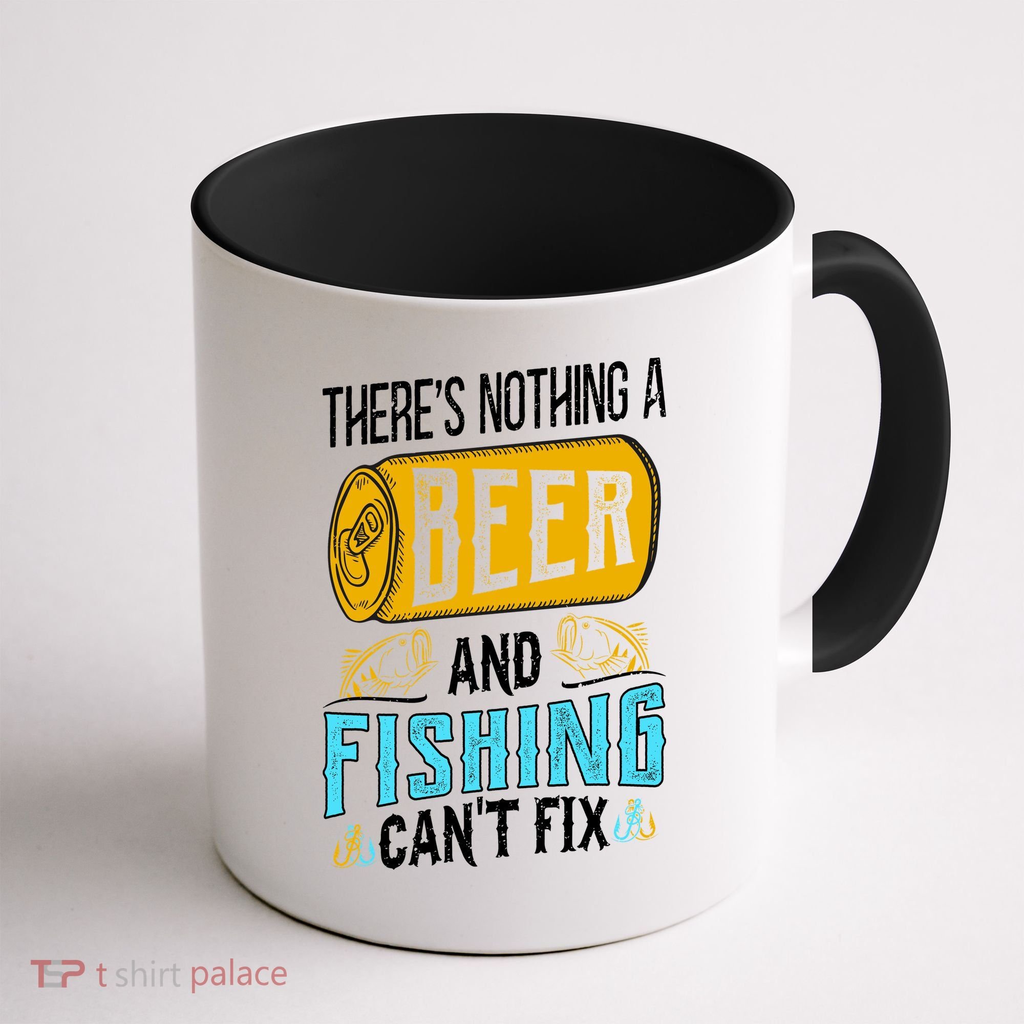 There's Nothing A Beer And Fishing Can't Fix Coffee Mug