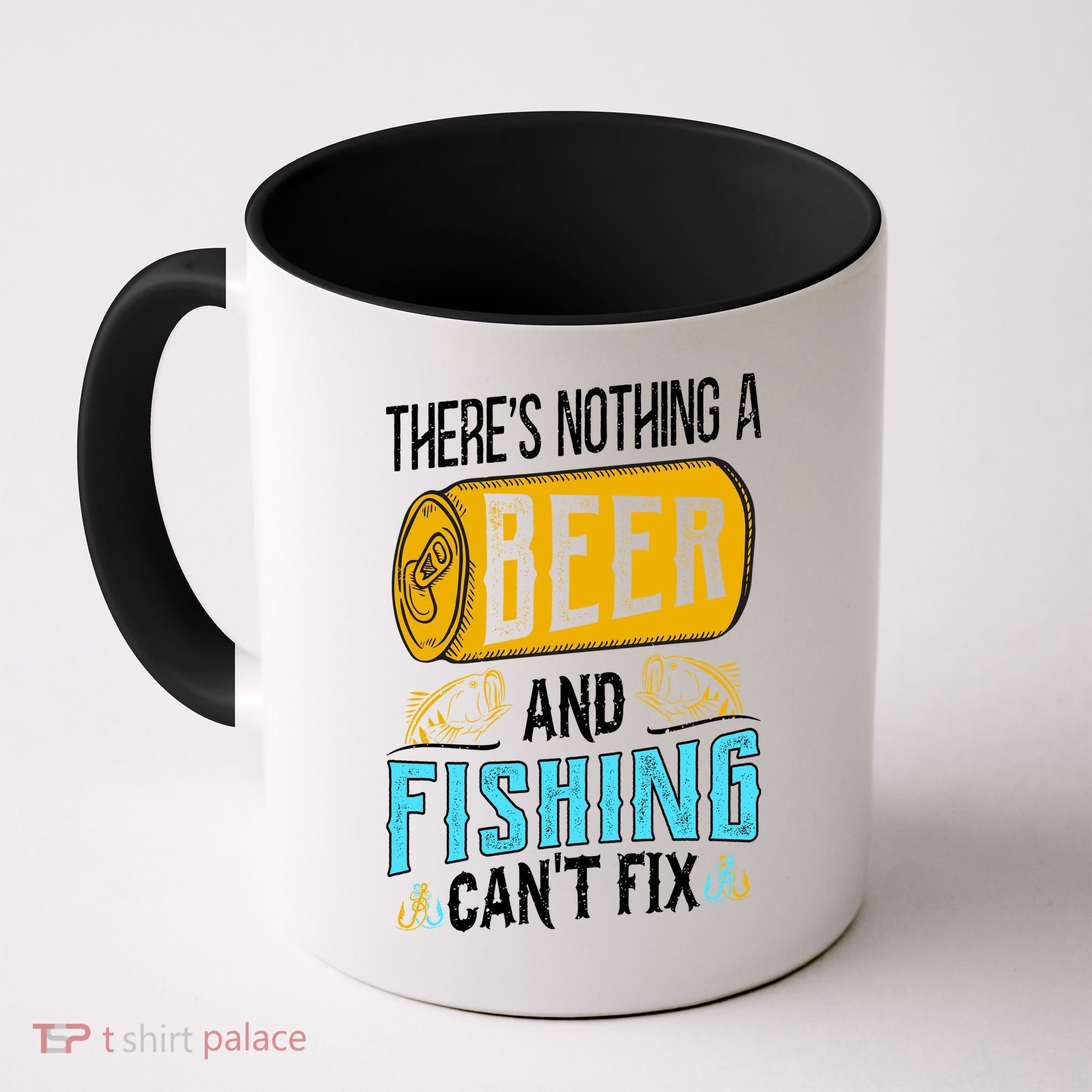 There's Nothing A Beer And Fishing Can't Fix Coffee Mug