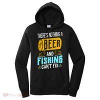 There's Nothing A Beer And Fishing Can't Fix Women's Hoodie thumb 0