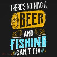 There's Nothing A Beer And Fishing Can't Fix Women's Hoodie thumb 2