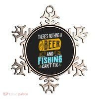 There's Nothing A Beer And Fishing Can't Fix Ornament thumb 0