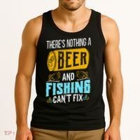 There's Nothing A Beer And Fishing Can't Fix Tank Top thumb 3