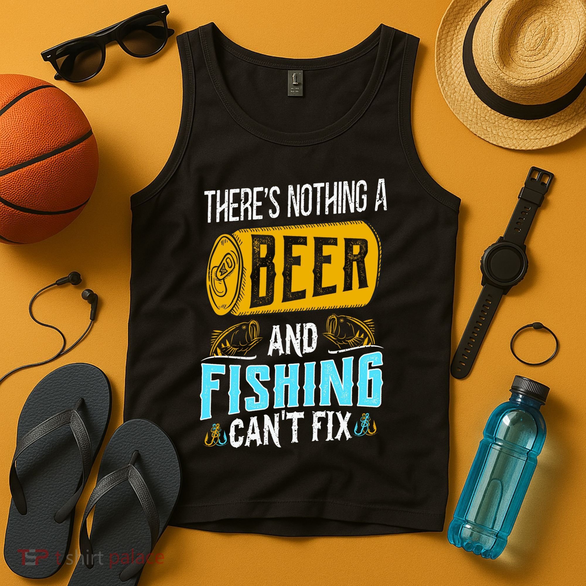 There's Nothing A Beer And Fishing Can't Fix Tank Top
