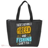 There's Nothing A Beer And Fishing Can't Fix Tote Bag thumb 0