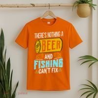 There's Nothing A Beer And Fishing Can't Fix T-Shirt thumb 2