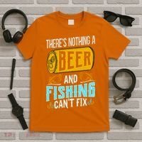 There's Nothing A Beer And Fishing Can't Fix T-Shirt thumb 5