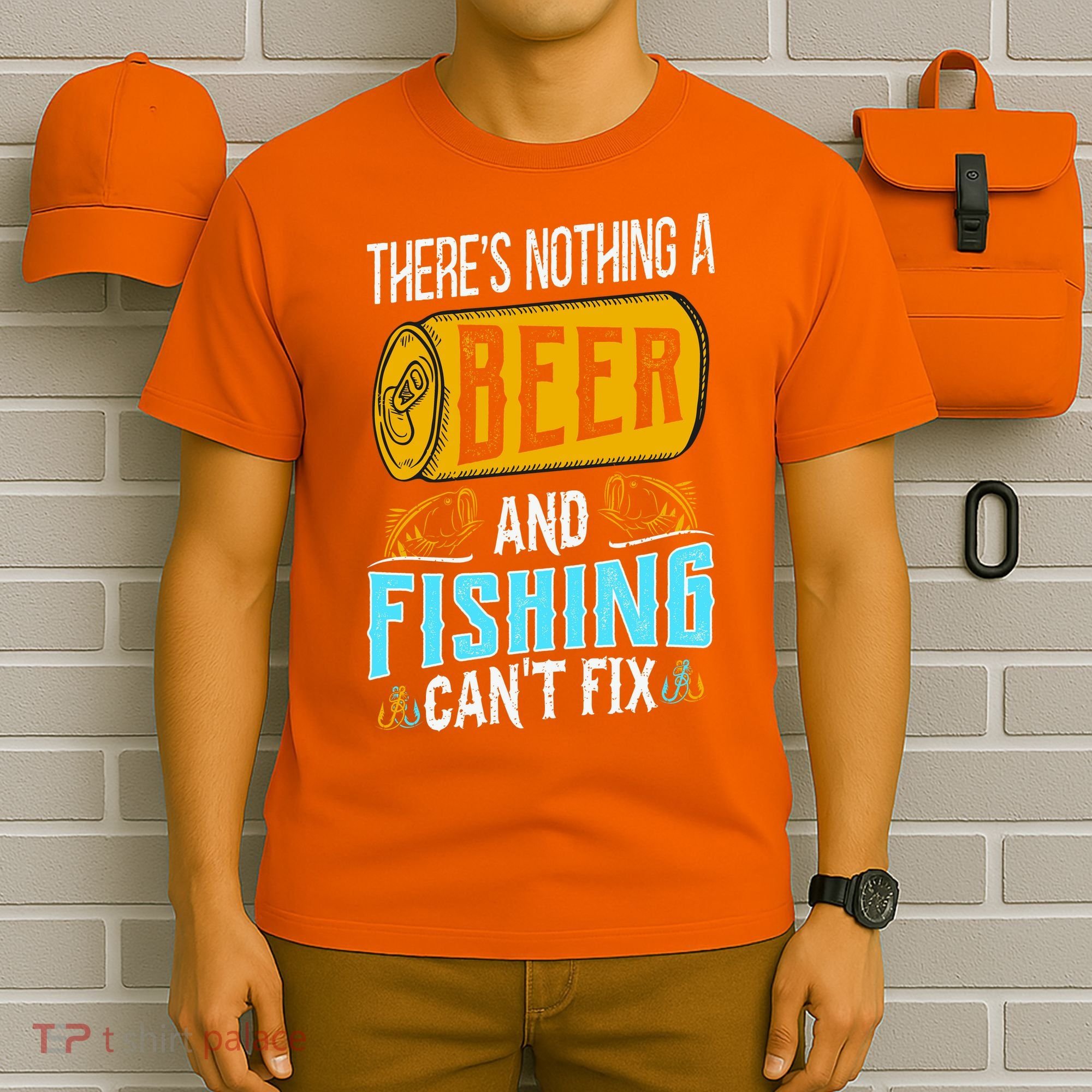 There's Nothing A Beer And Fishing Can't Fix T-Shirt