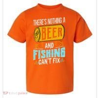 There's Nothing A Beer And Fishing Can't Fix Toddler T-Shirt thumb 0