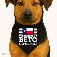 Texas Needs A Governor Beto O'Rourke USA-Made Doggie Bandana thumb 1