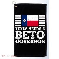 Texas Needs A Governor Beto O'Rourke Golf Towel thumb 0